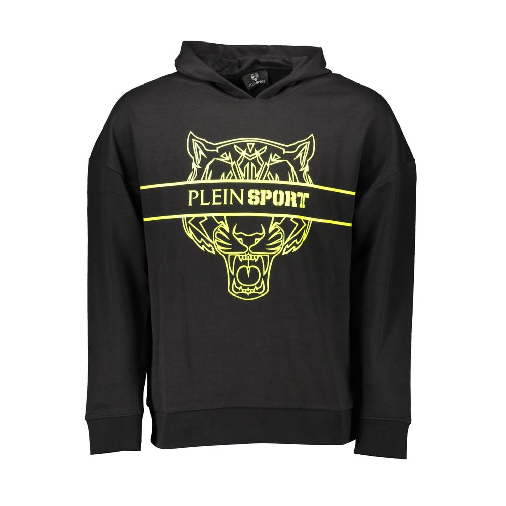 Schwarzer Baumwollpullover für Herren