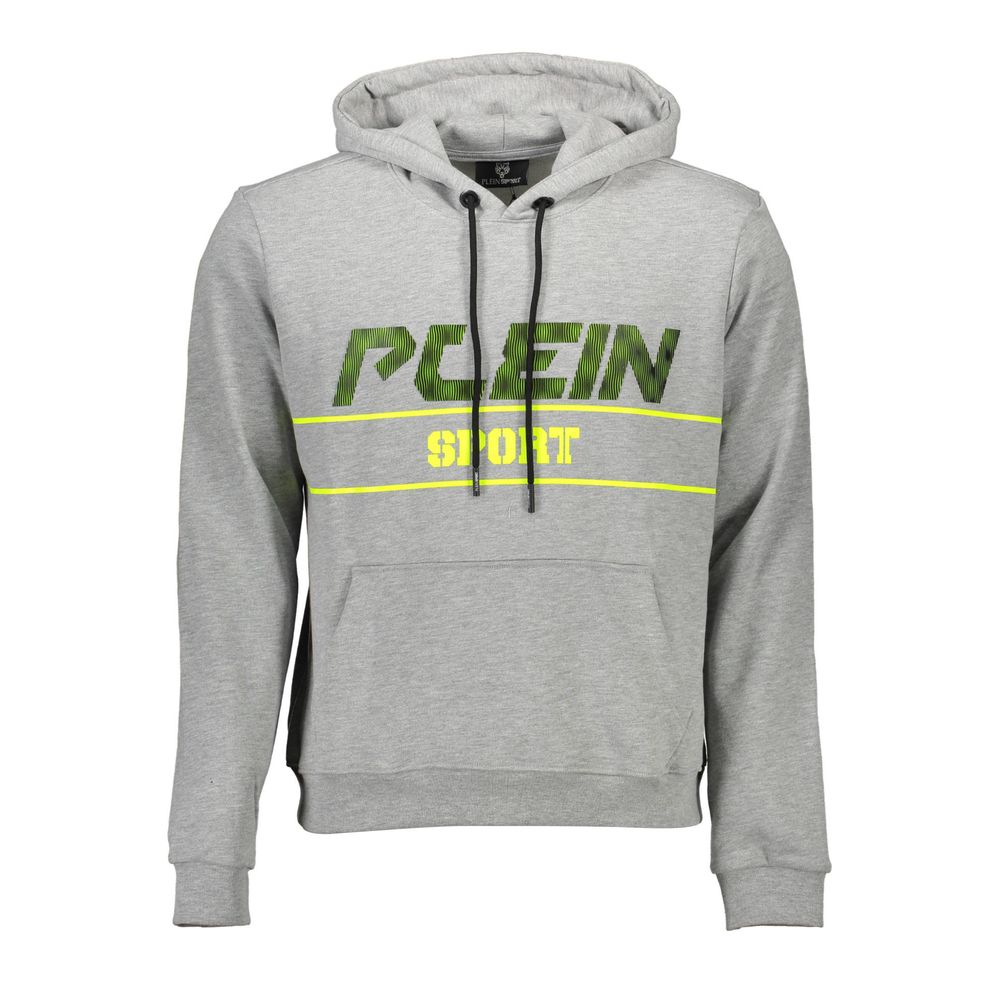 Graues Herren-Kapuzenpullover aus Baumwolle