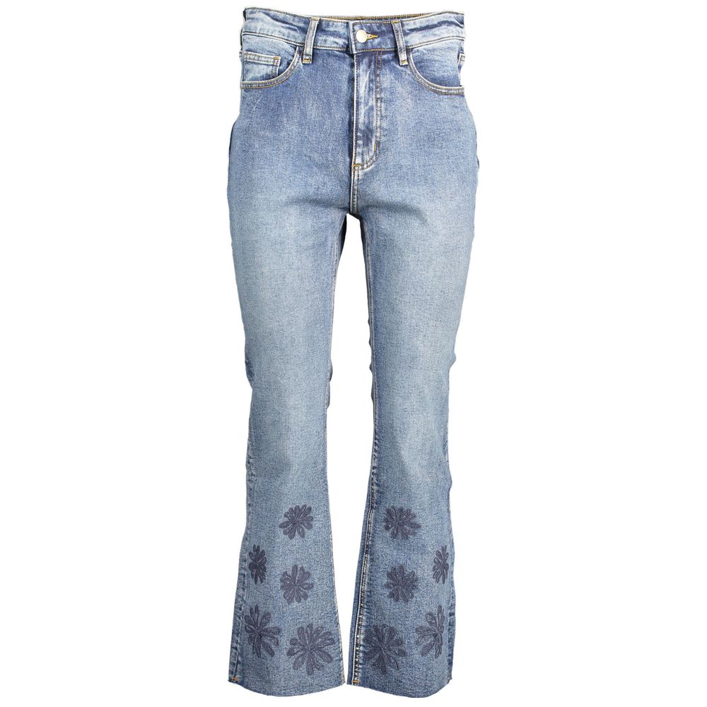 Blaue Baumwolljeans für Damen