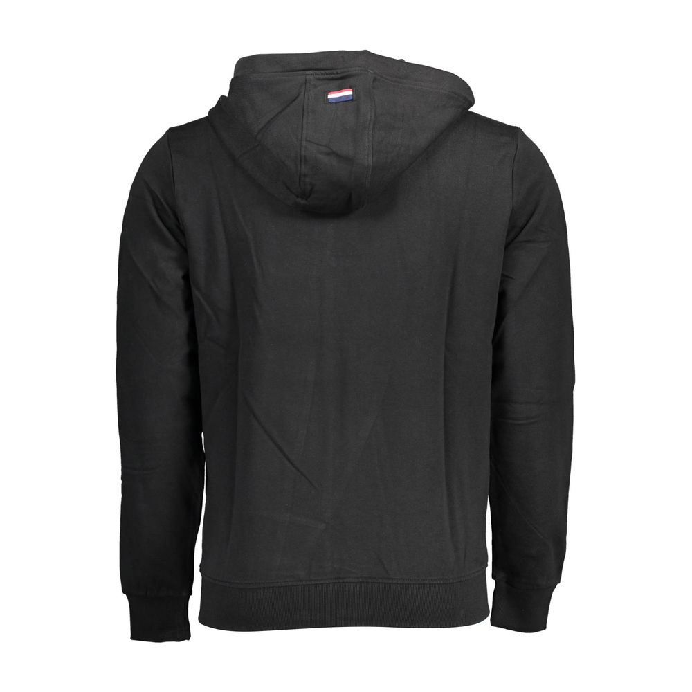 Schwarzer Baumwollpullover für Herren