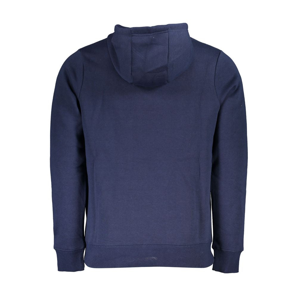 Blauer Baumwollpullover