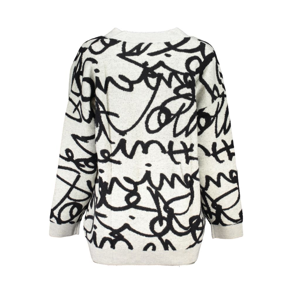 Schicker kontrastierender V-Ausschnitt-Cardigan