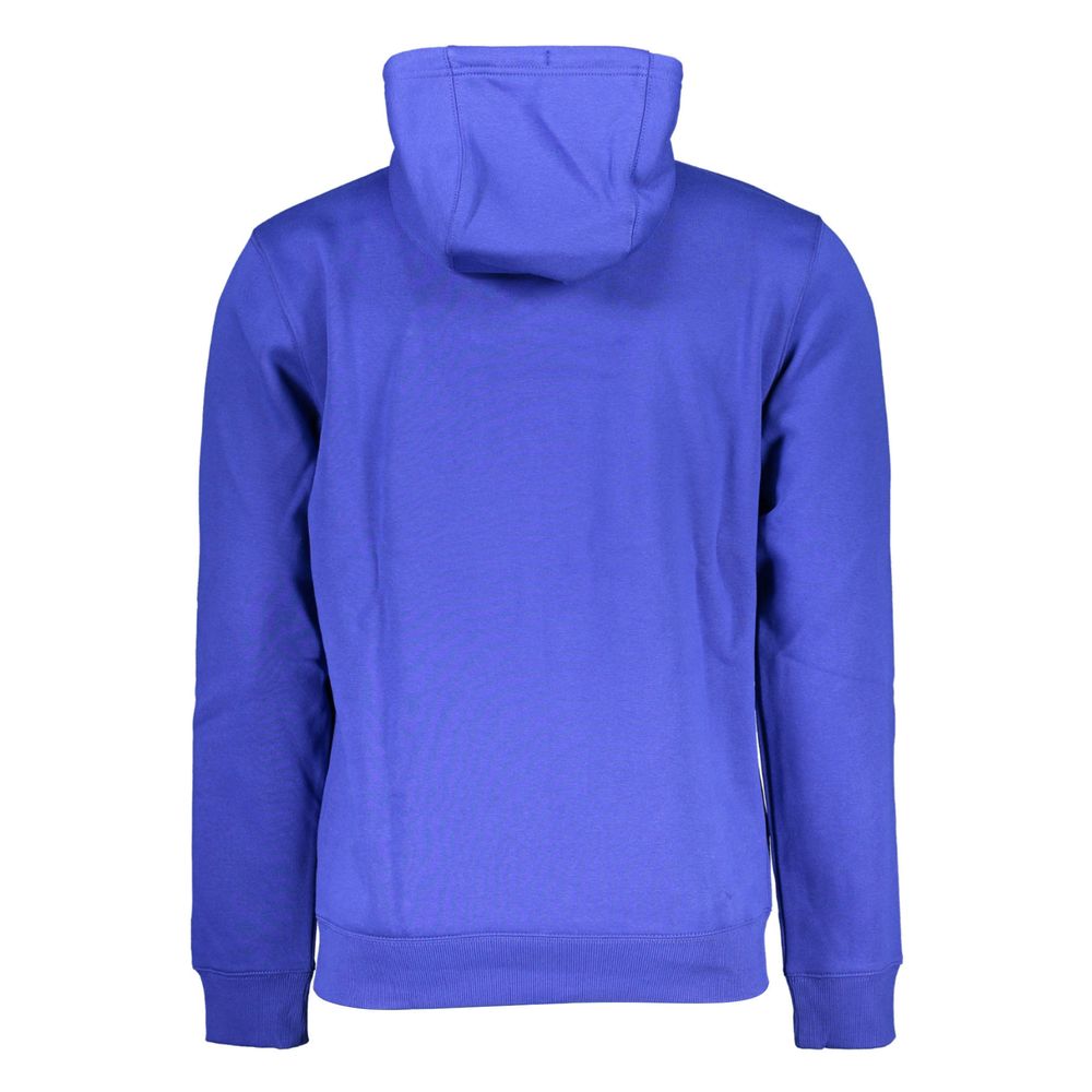 Blauer Baumwollpullover für Herren
