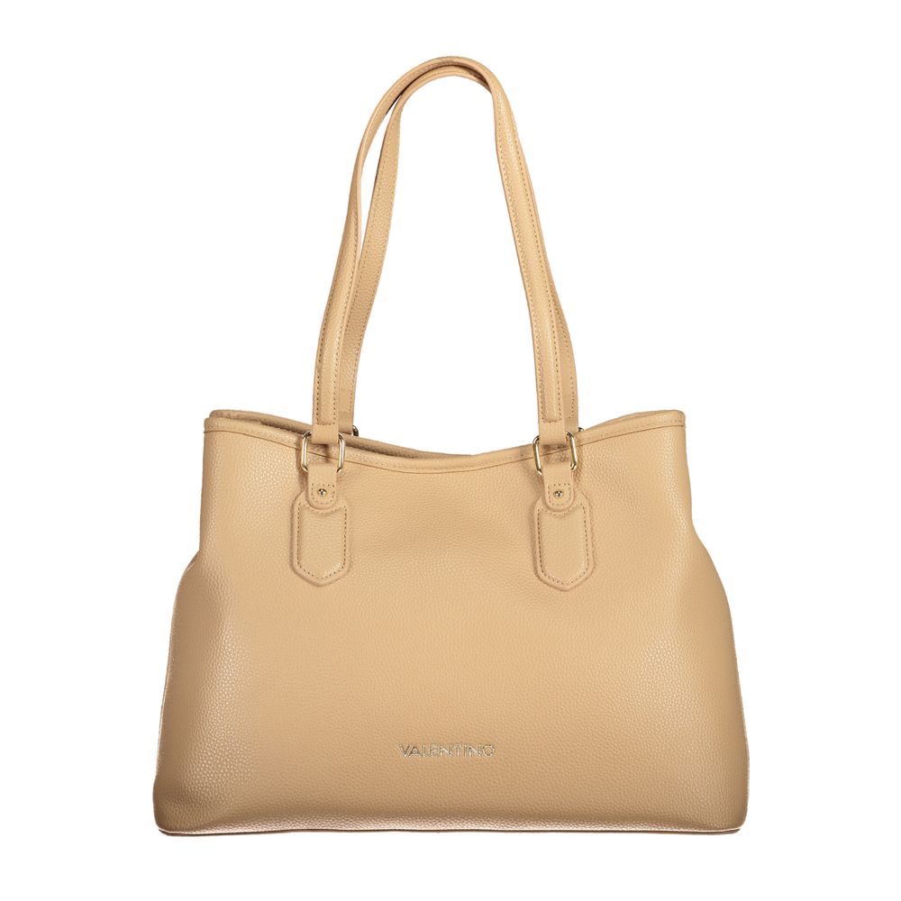 Beige Polyethylen Damen Handtasche