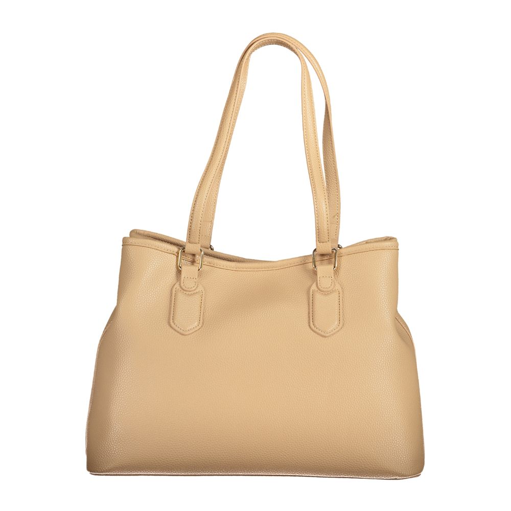 Beige Polyethylen Damen Handtasche