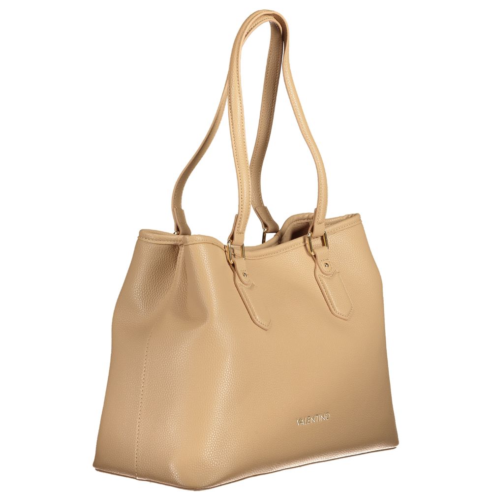 Beige Polyethylen Damen Handtasche