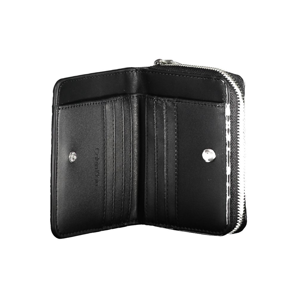 Schwarze Damenbrieftasche aus Polyethylen