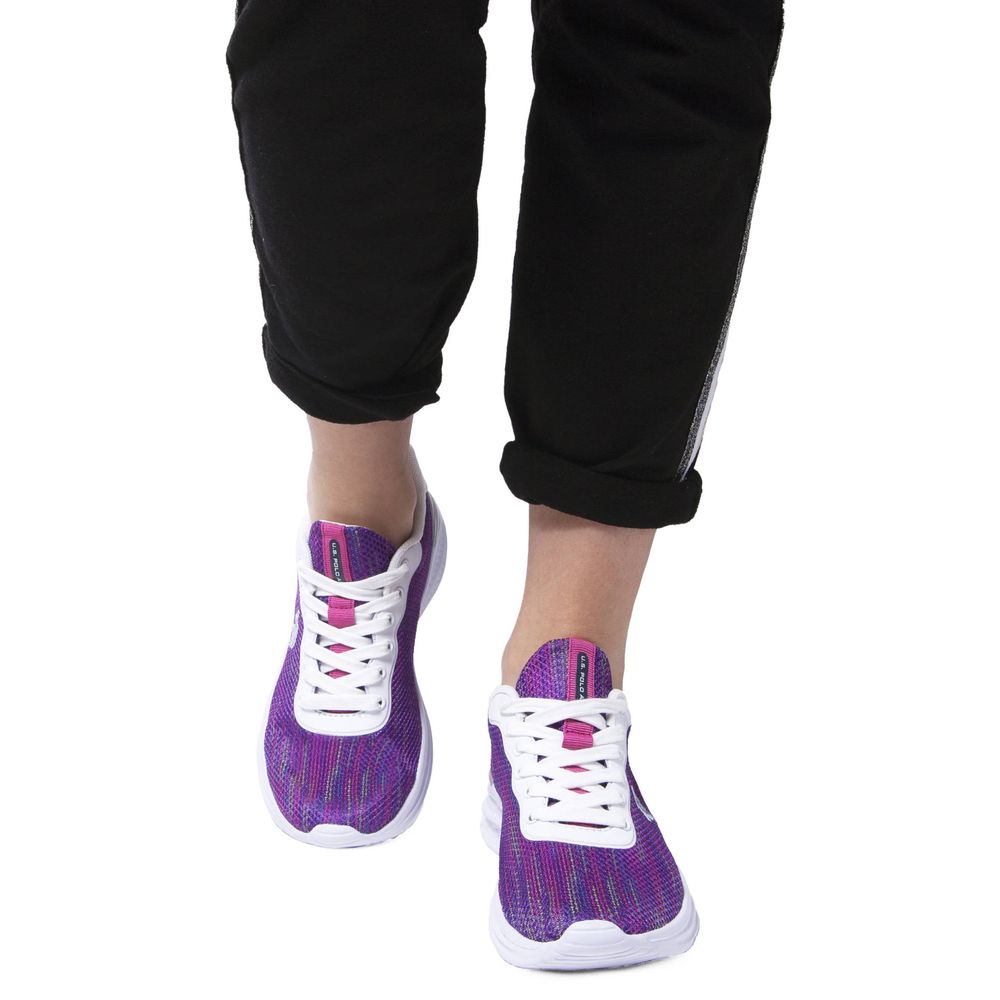 Lila Polyester Damen Sneaker