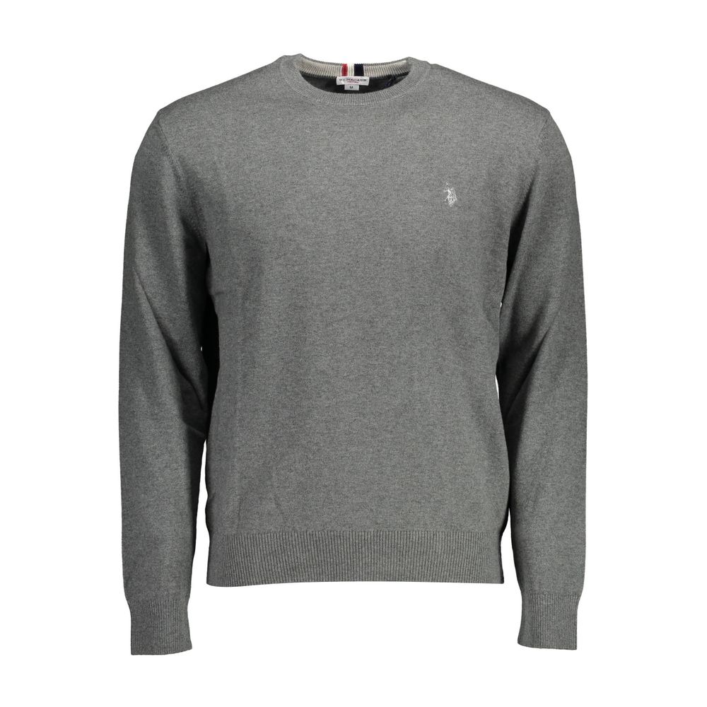 Grauer Herrenpullover aus Baumwolle