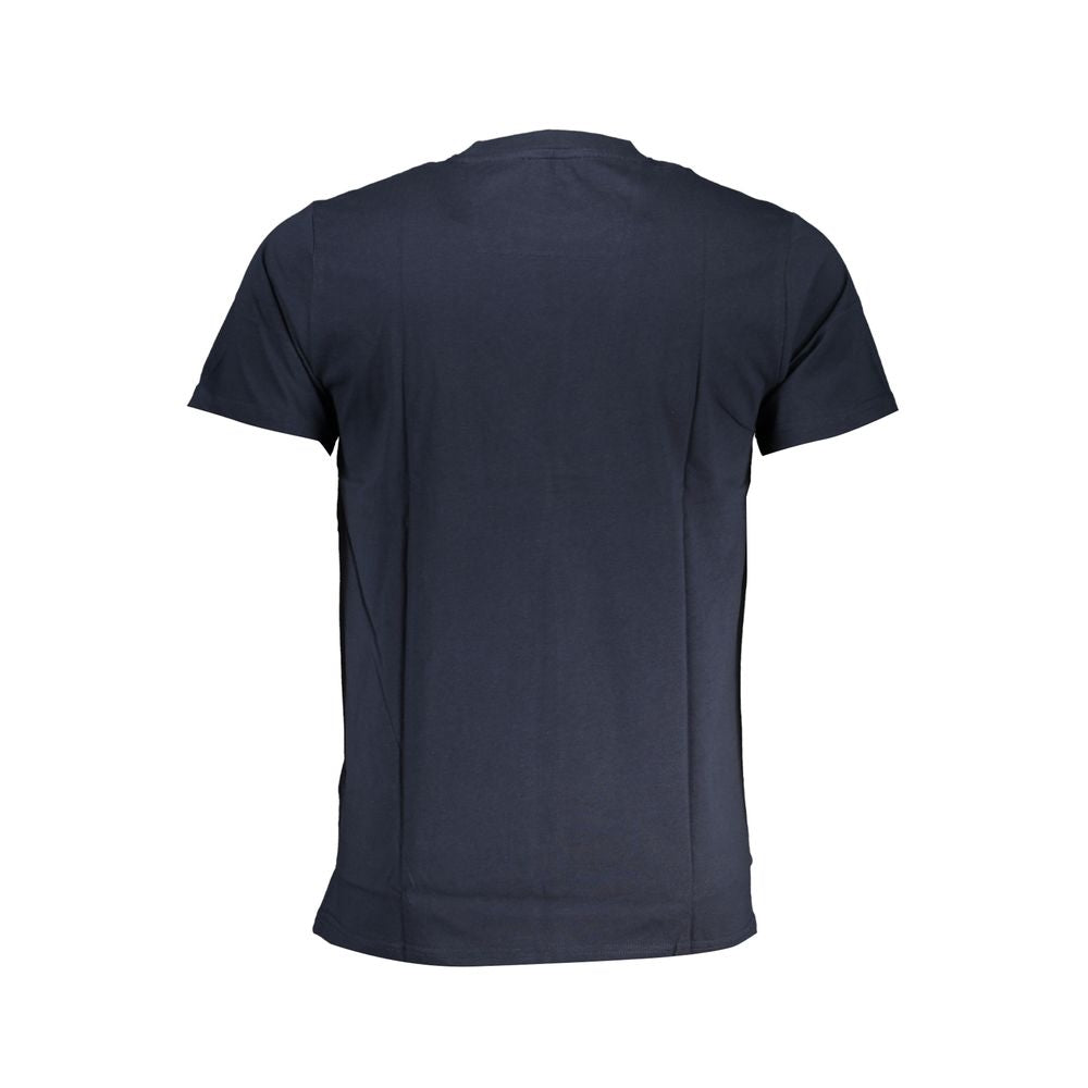 Blaues Baumwoll-T-Shirt