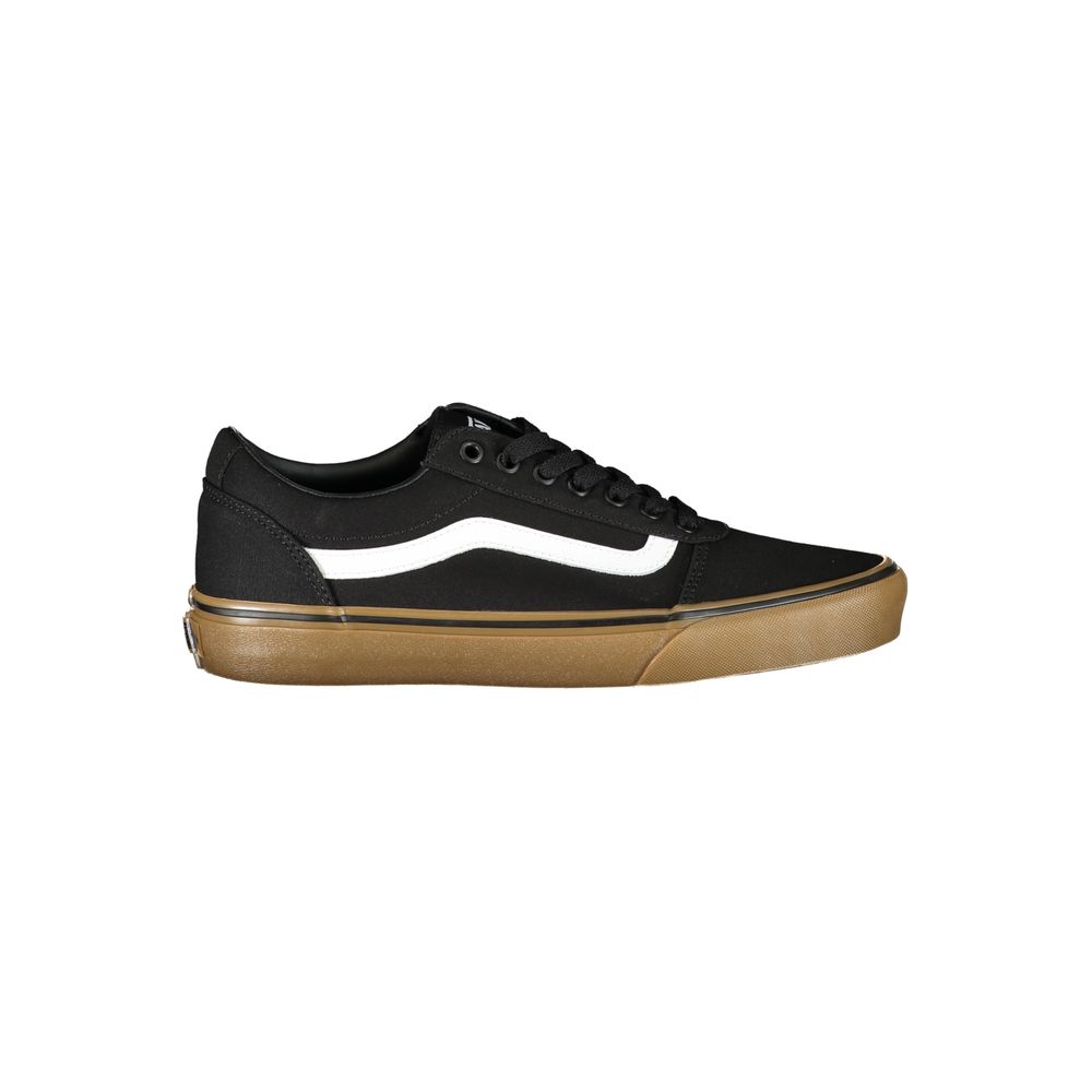 Schwarzer Polyester-Sneaker