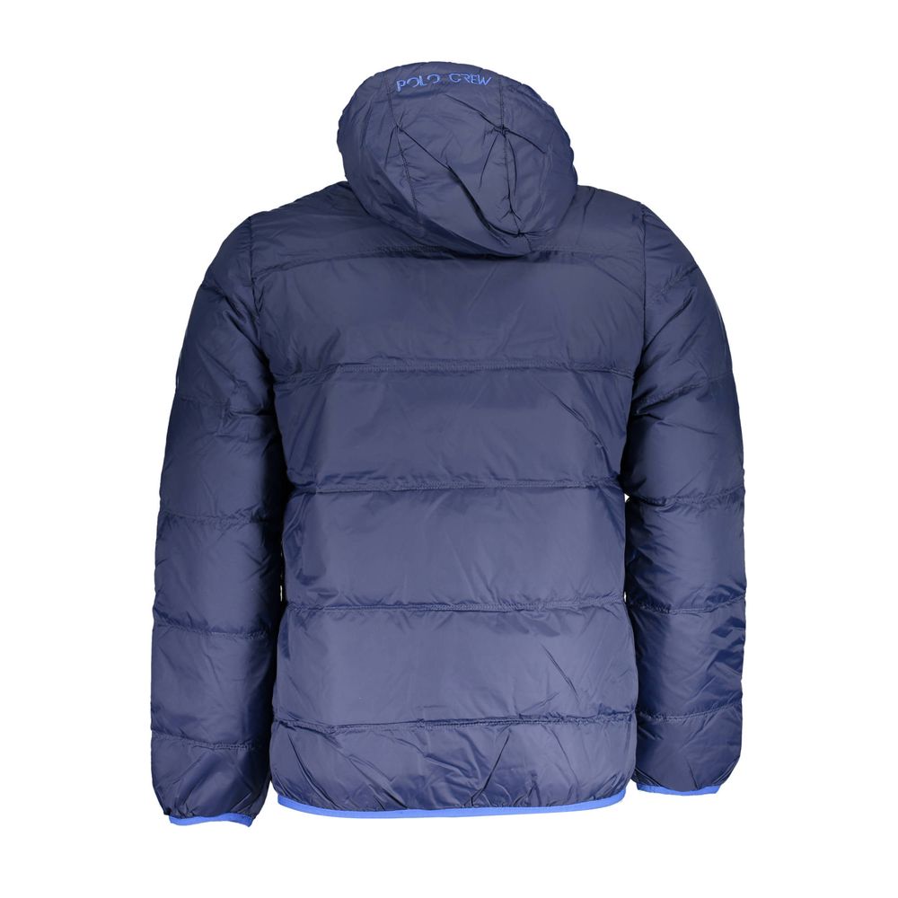 Blaue Polyamid-Herrenjacke