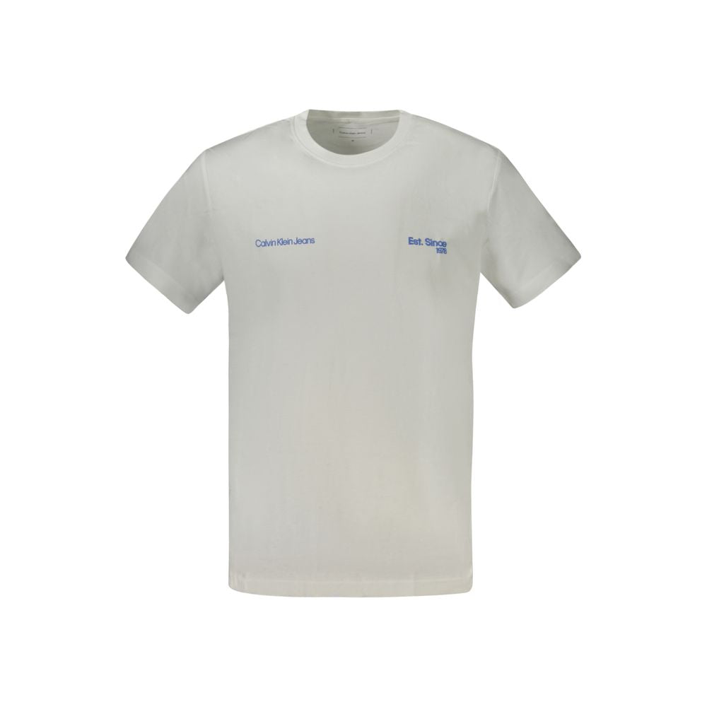 Weißes Herren-T-Shirt aus Baumwolle
