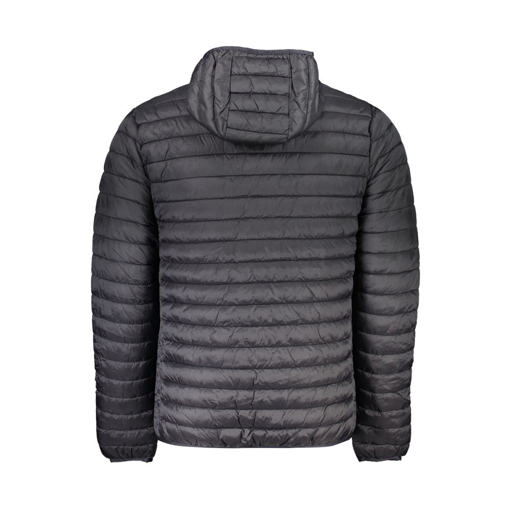 Schwarze Polyamid-Herrenjacke