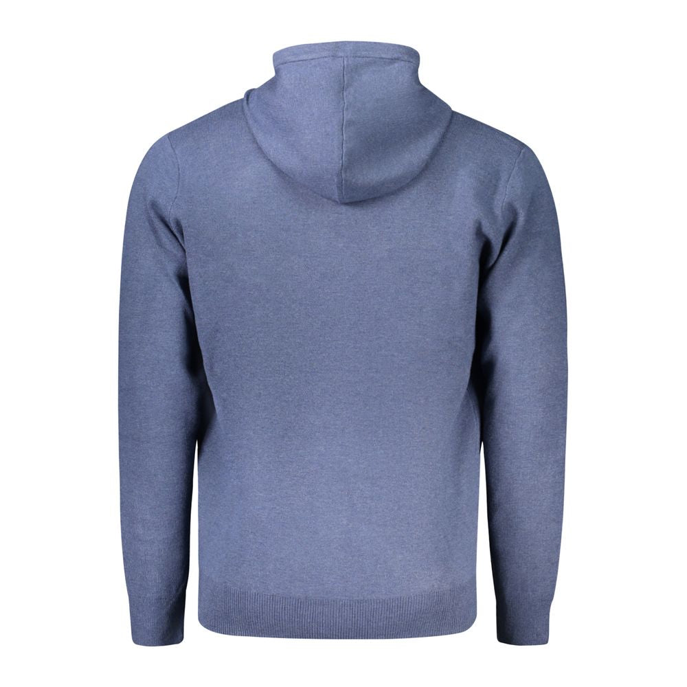 Blaue Strickjacke aus Polyamid für Herren