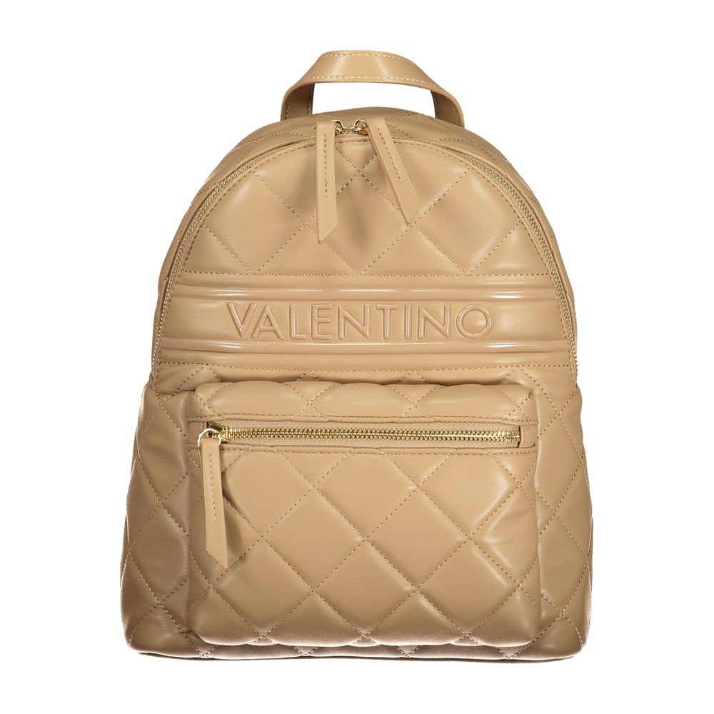 Beigefarbener Polyethylen-Rucksack für Damen