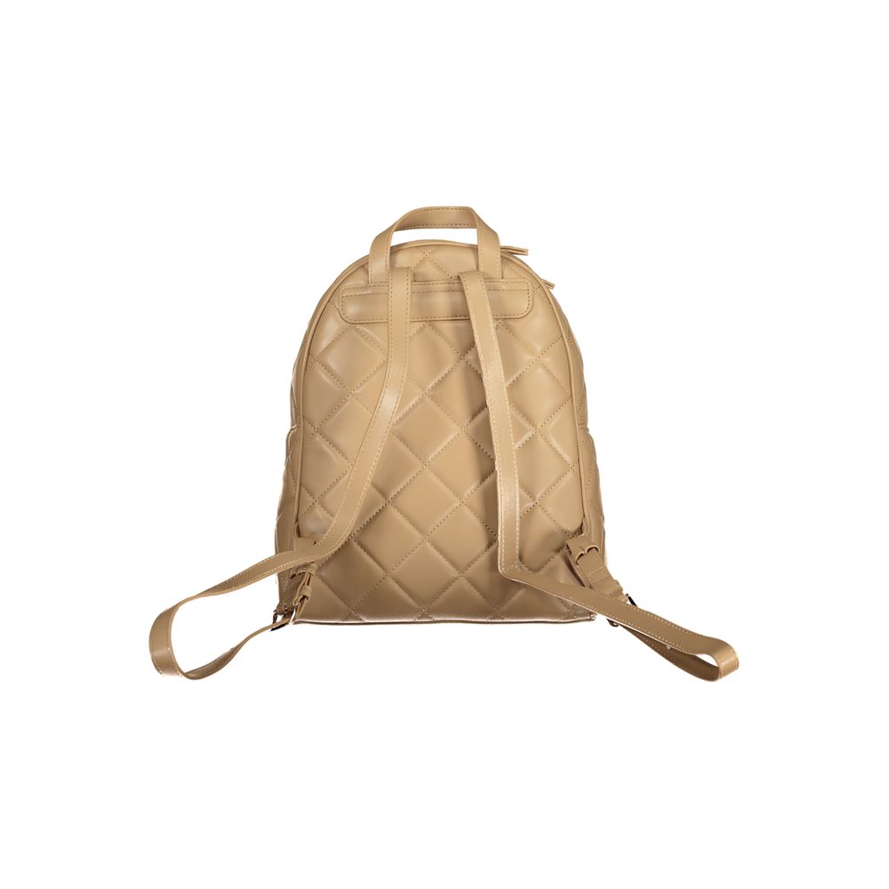 Beigefarbener Polyethylen-Rucksack für Damen