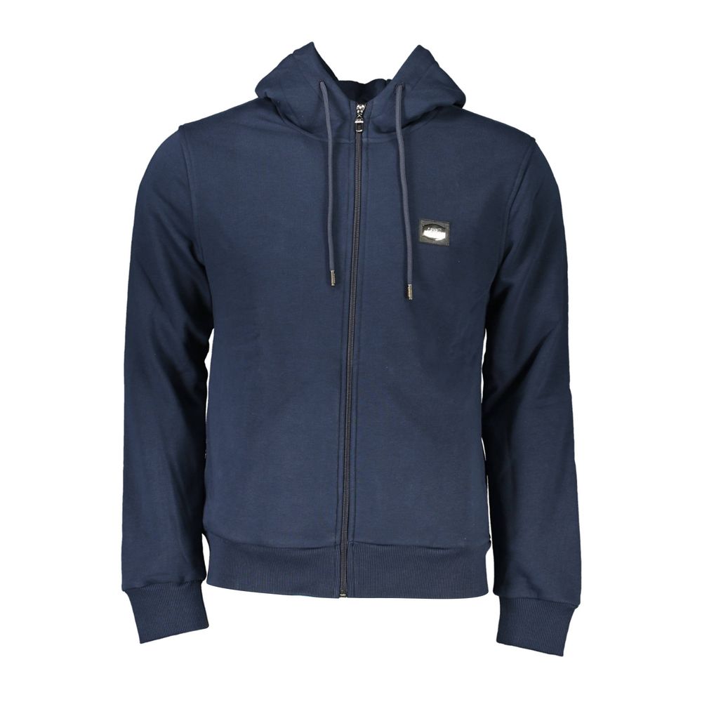 Blauer Baumwollpullover für Herren