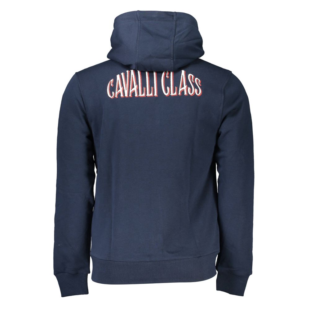 Blauer Baumwollpullover für Herren
