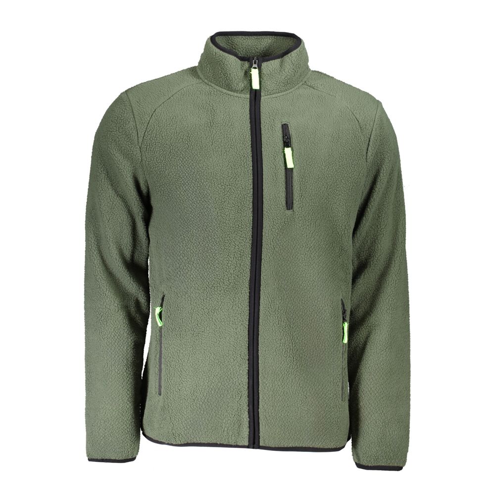 Grüner Polyester-Herrenpullover