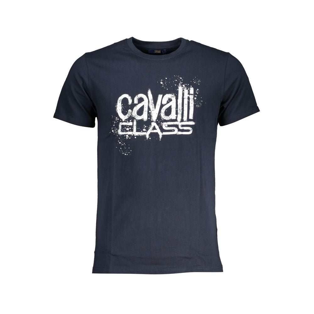 Blaues Baumwoll-T-Shirt