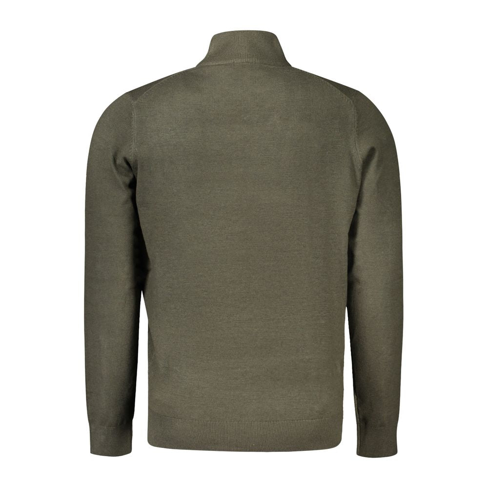 Grüner Polyamid-Herrenpullover