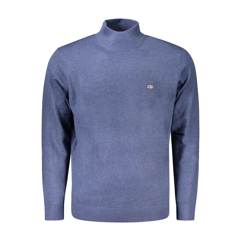 Blauer Polyesterpullover