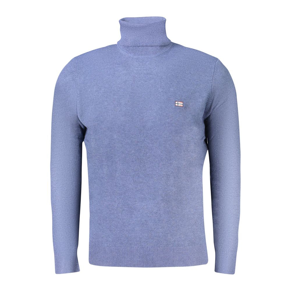 Blauer Wollpullover für Herren