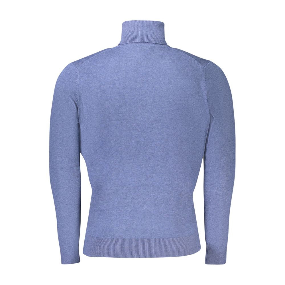 Blauer Wollpullover für Herren