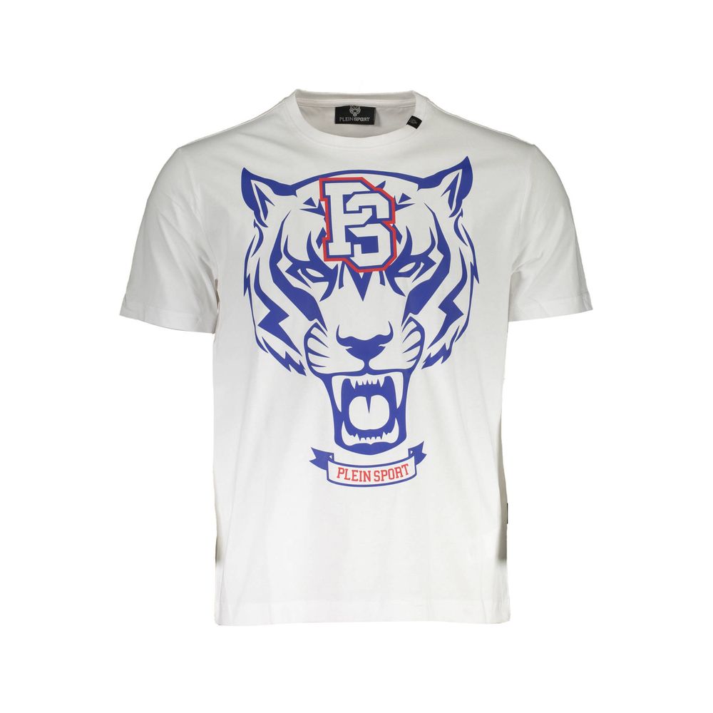Weißes Herren-T-Shirt aus Baumwolle