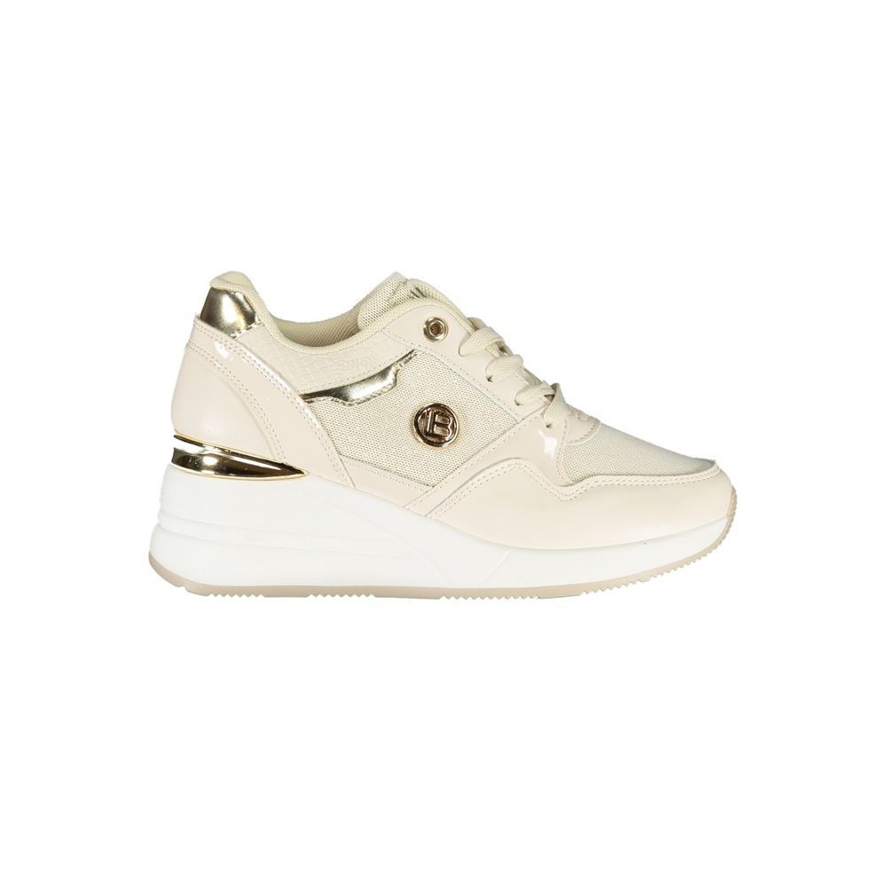 Beige Synthetik Damen Sneaker