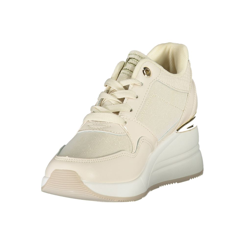 Beige Synthetik Damen Sneaker