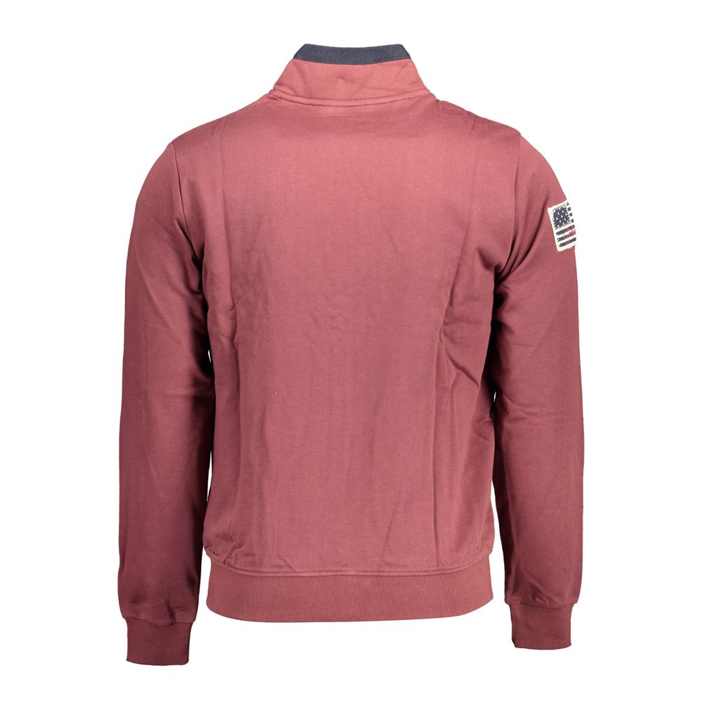 Lila Baumwollpullover für Herren