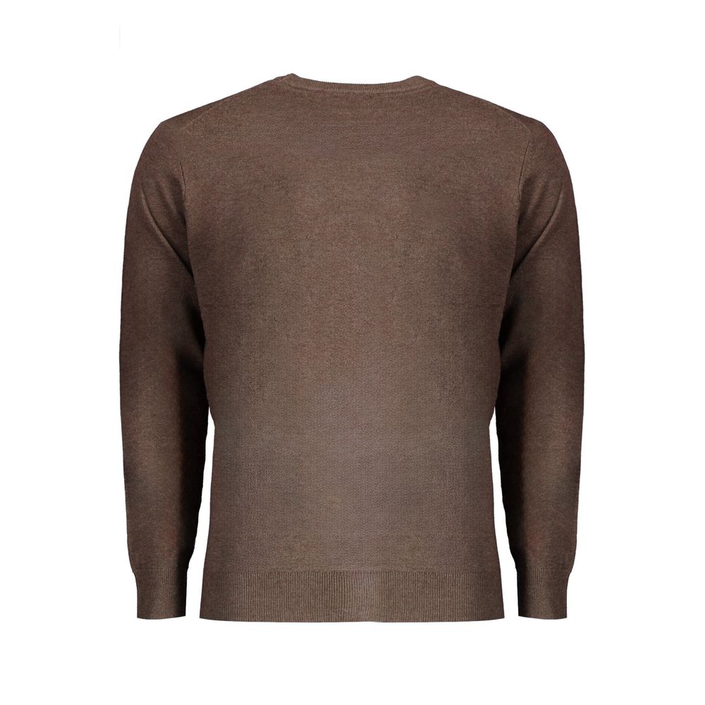 Brauner Wollpullover für Herren