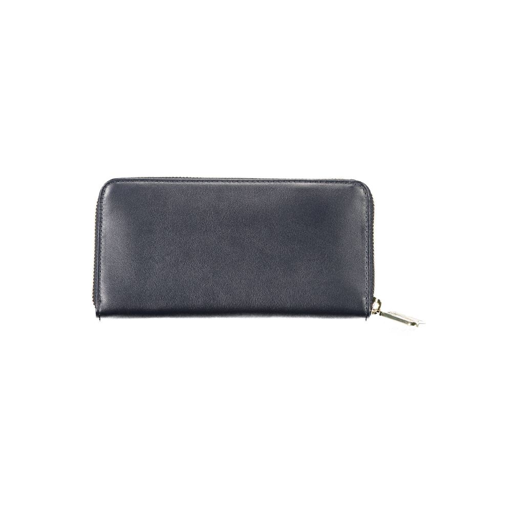 Blaue Leder Damen Geldbörse