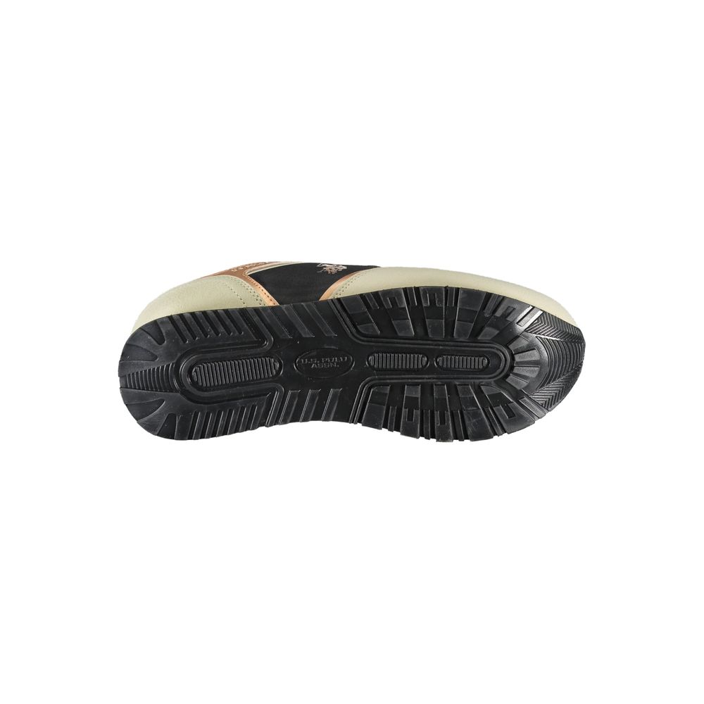 Schwarzer Polyester-Sneaker