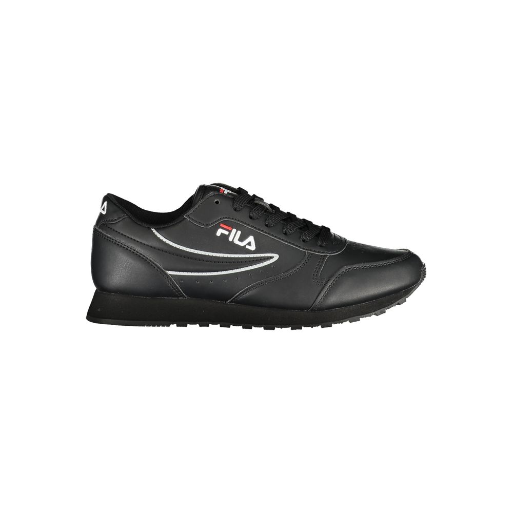 Elegante schwarze Sport-Sneaker zum Schnüren