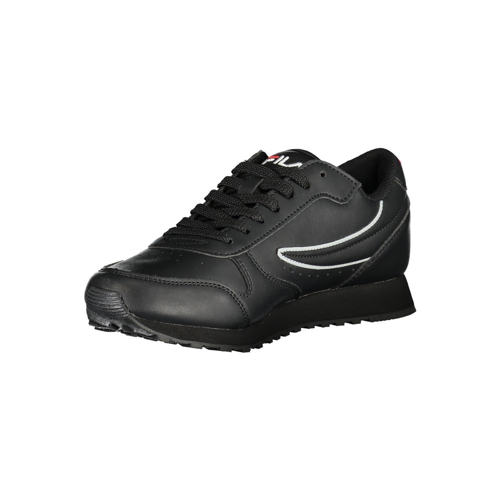Elegante schwarze Sport-Sneaker zum Schnüren