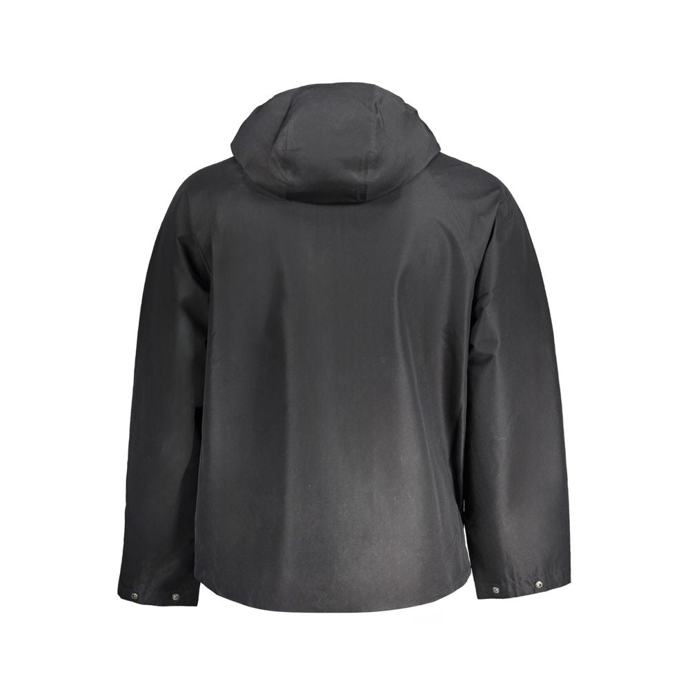 Schwarze Polyesterjacke