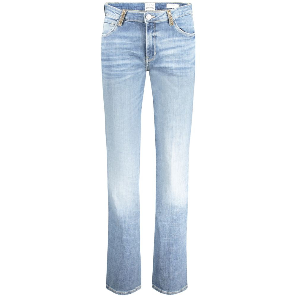 Hellblaue Damenjeans aus Baumwolle