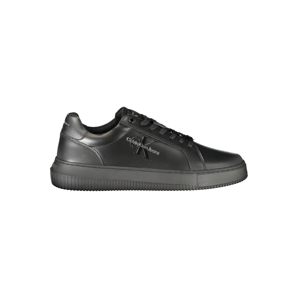 Schwarzer Polyester-Sneaker
