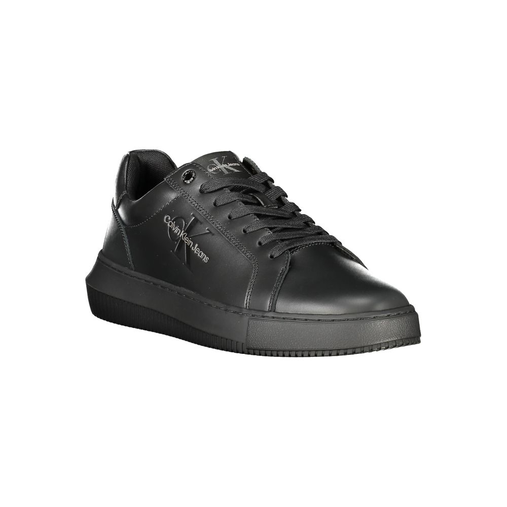 Schwarzer Polyester-Sneaker