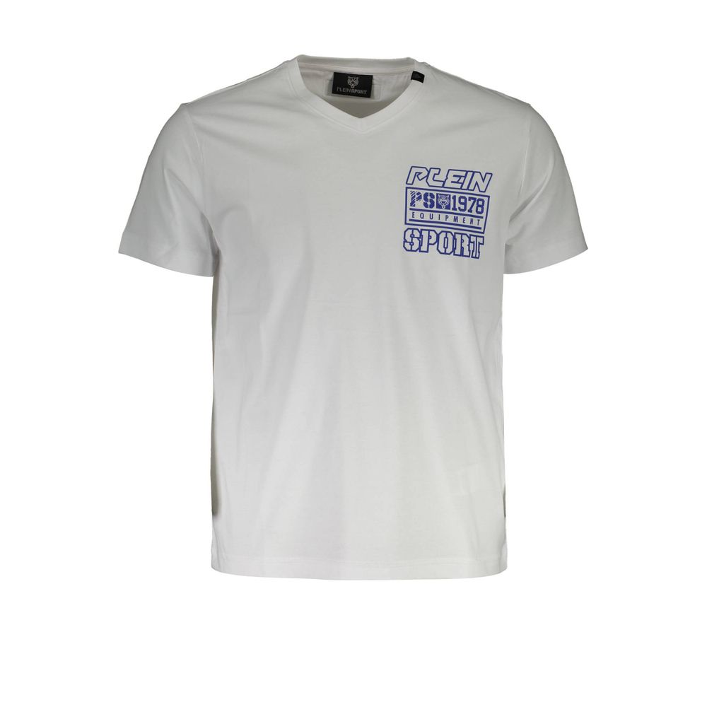 Weißes Herren-T-Shirt aus Baumwolle