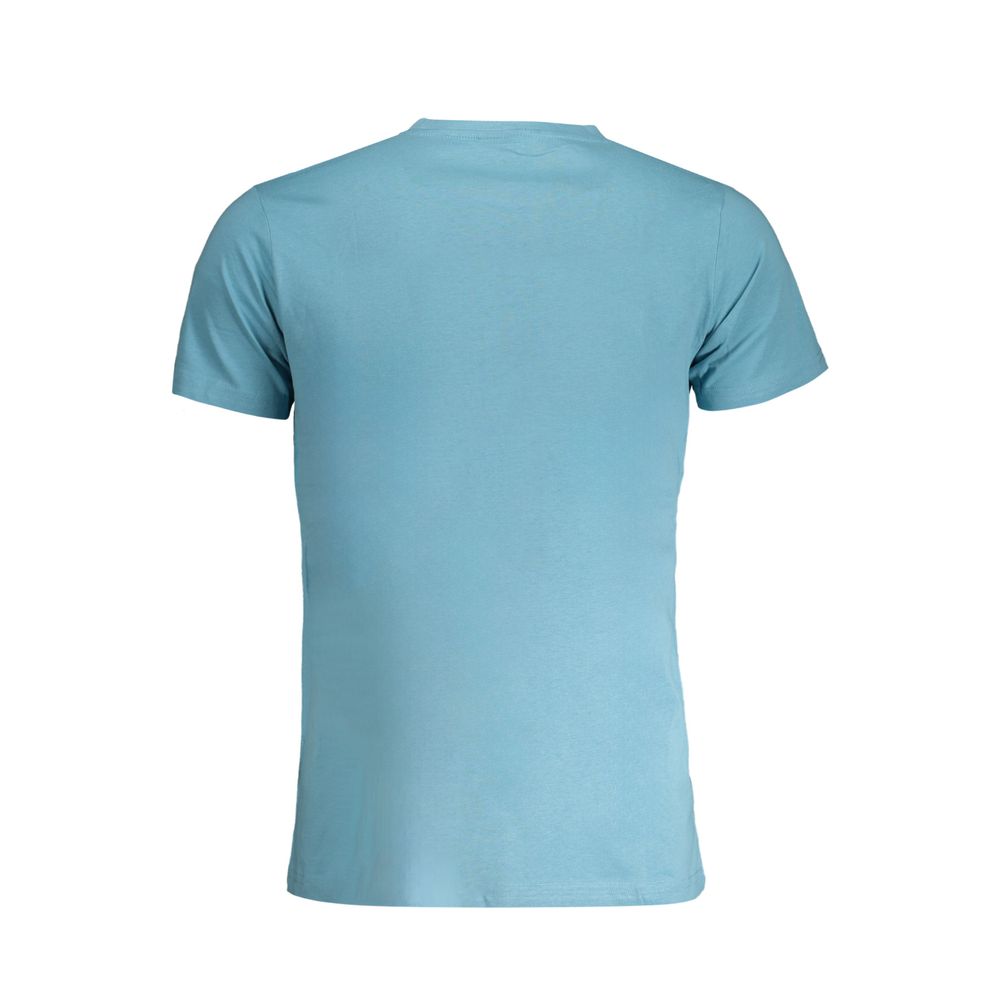 Hellblaues Herren-T-Shirt aus Baumwolle