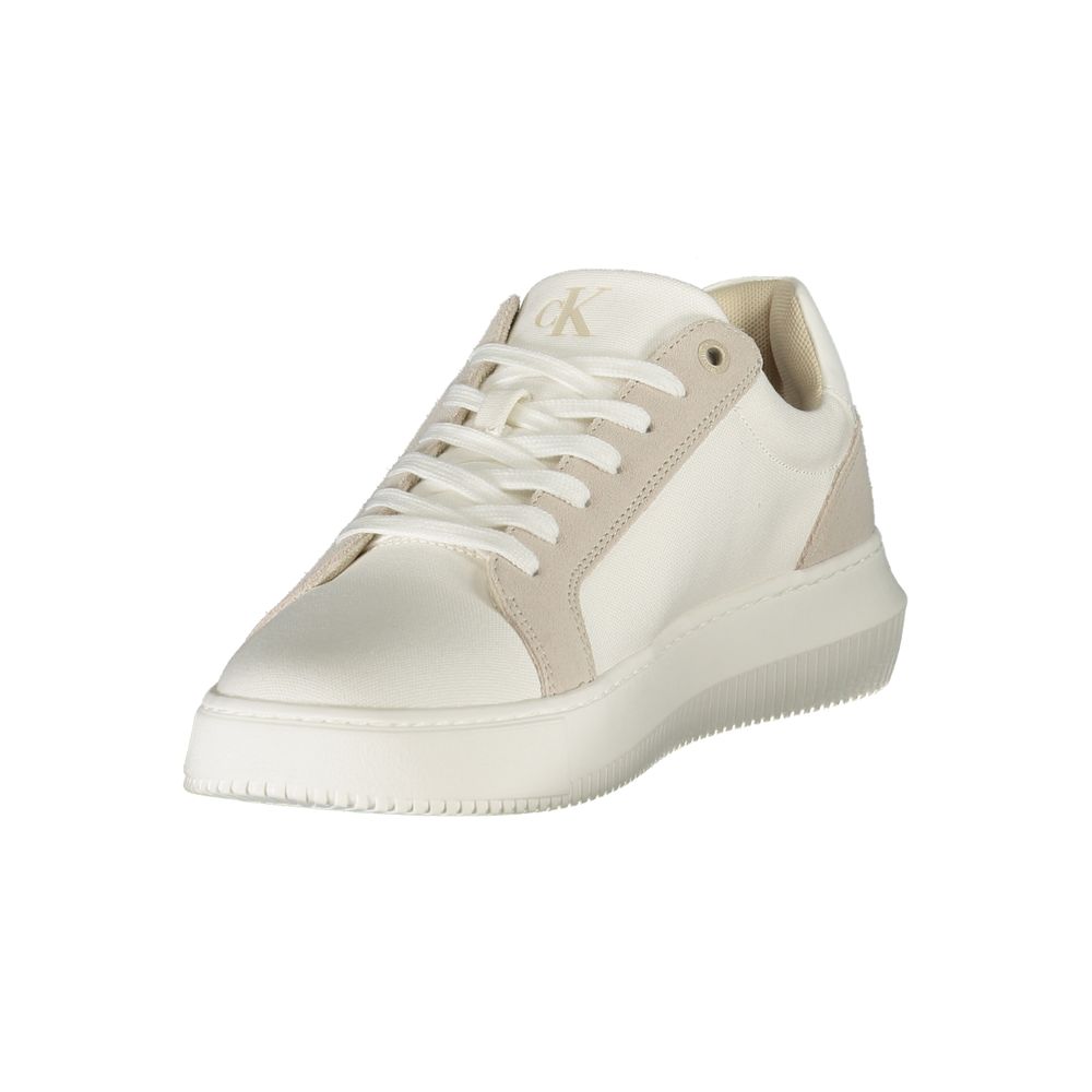 Weiße Leder Herren Sneaker