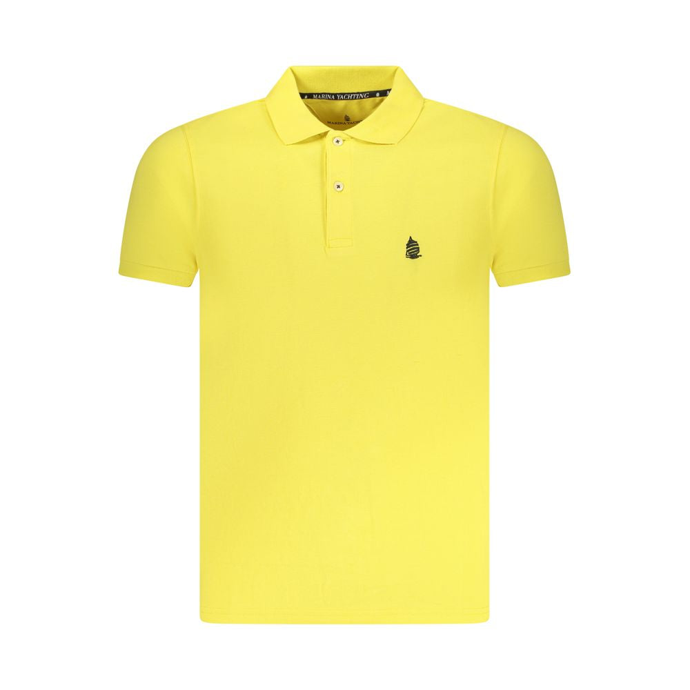 Gelbes Poloshirt aus Baumwolle für Herren