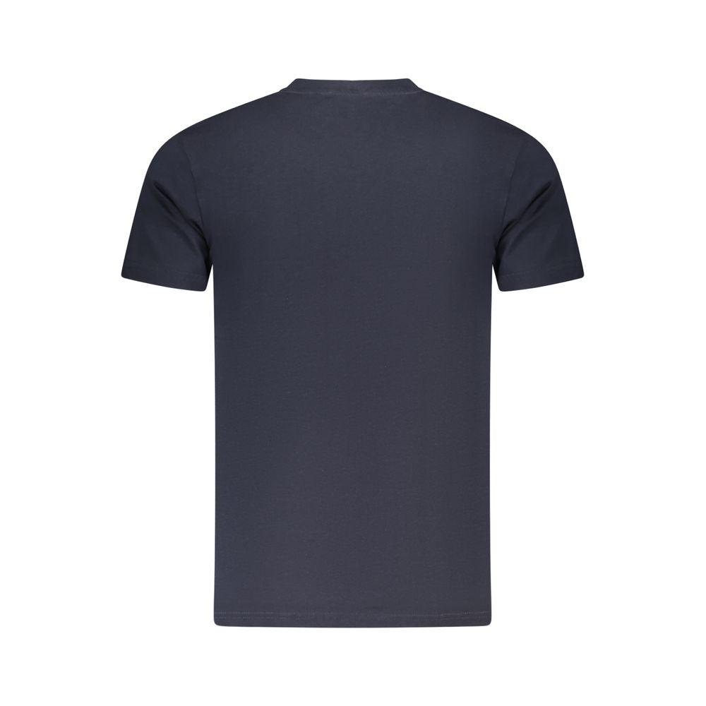 Blaues Herren-T-Shirt aus Baumwolle
