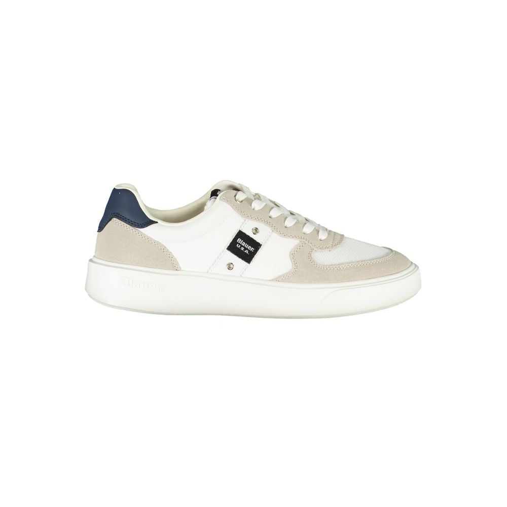 Weiße Leder Herren Sneaker