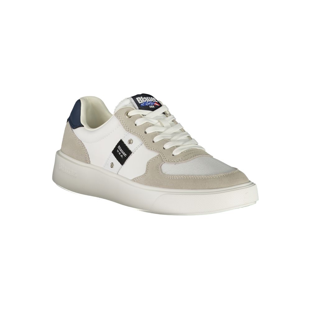 Weiße Leder Herren Sneaker