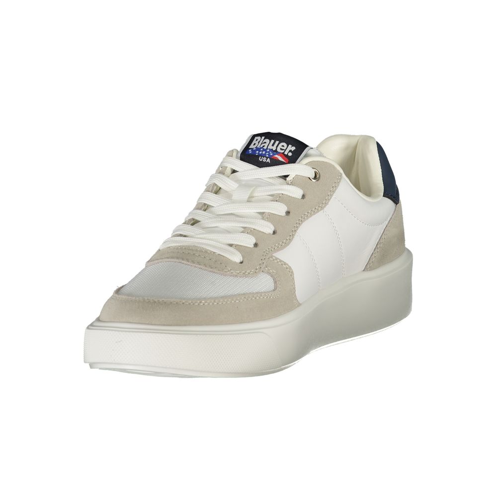 Weiße Leder Herren Sneaker